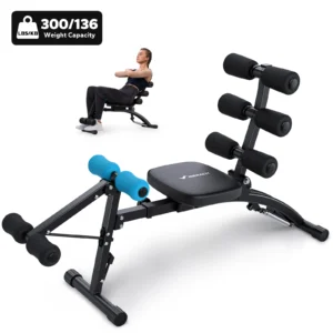 MERACH Ab Machine Multi-Functional Adjustable Ab Trainer