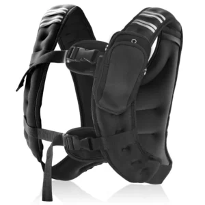 12lb Weight Vest with Reflective Stripe/Pocket for Workout, Strength Training