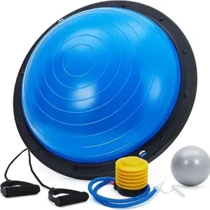 Half Exercise Ball,60Cm Balance Ball Trainer with Non-Slip Base
